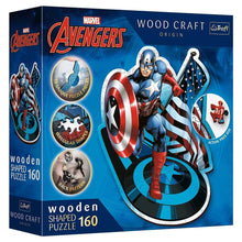 Puzzle: Marvel: Woodcraft: Fearless Captain America 160 Piece