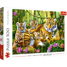 Puzzle: Family Of Tigers 500 Piece (Trefl Red)