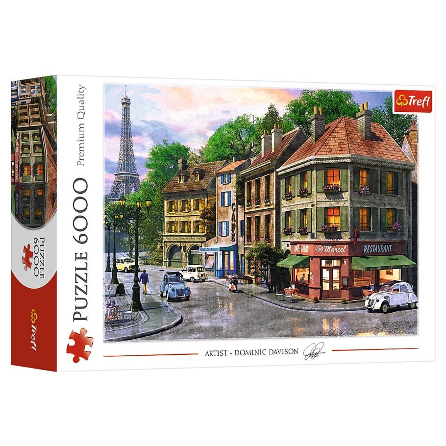 Puzzle: Street Of Paris 6000 Piece (Trefl Red)