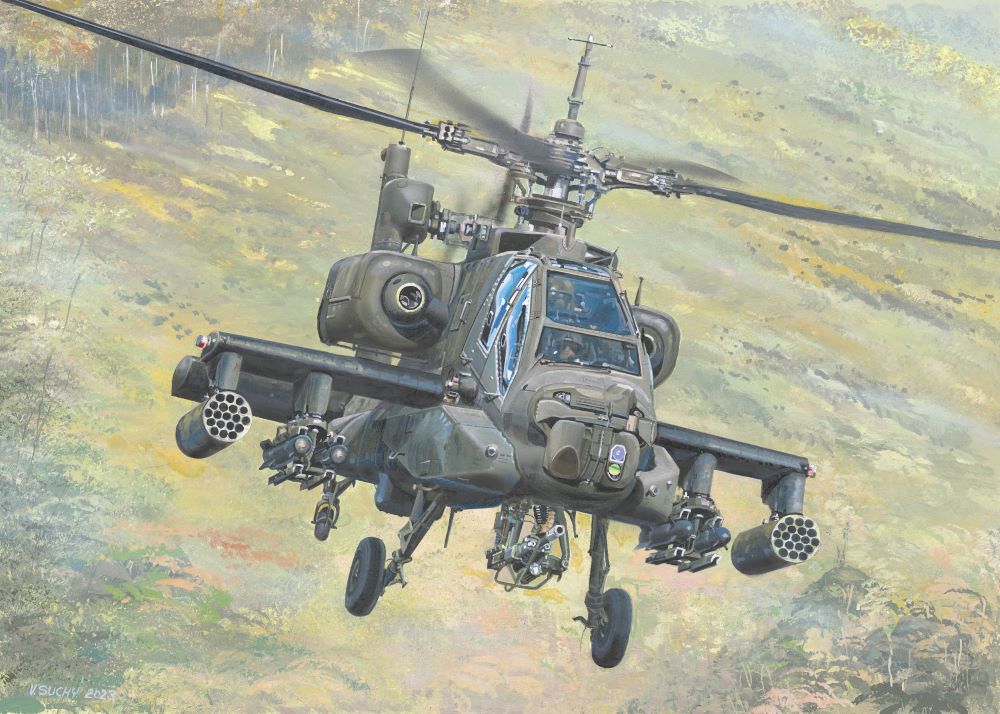 1/35 AH64A Apache Late Attack Helicopter