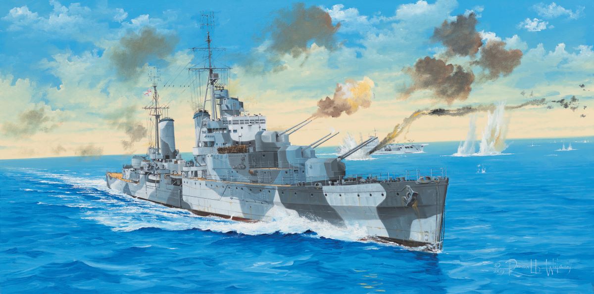 1/350 HMS Naiad British Light Cruiser