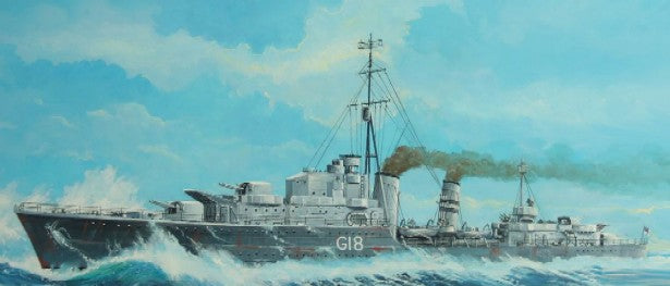 1/700 HMS Zulu (G18) British Tribal Class Destroyer 1941