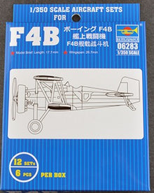 1/350 F4B BiPlane Fighter Set for Carriers (12/Bx)