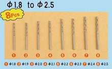 Twist Drilling Auger Bit Set #3 (8pcs) 1.8mm-2.5mm