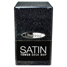Deck Box: Satin Tower: Glitter Black - Cats In Hat Inc.