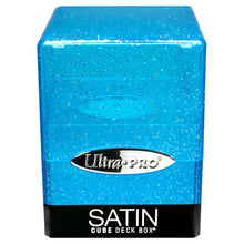 Deck Box: Satin Cube: Glitter Blue - Cats In Hat Inc.