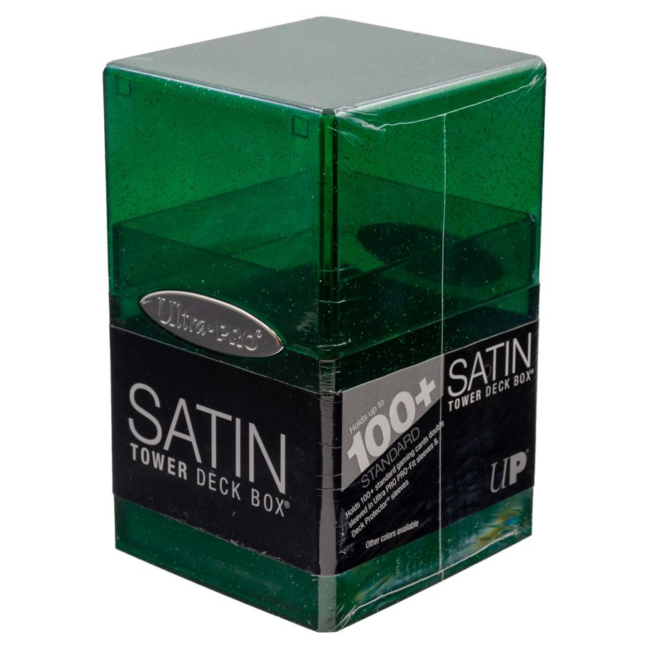 Deck Box: Satin Tower: Glitter Green By Ultra Pro