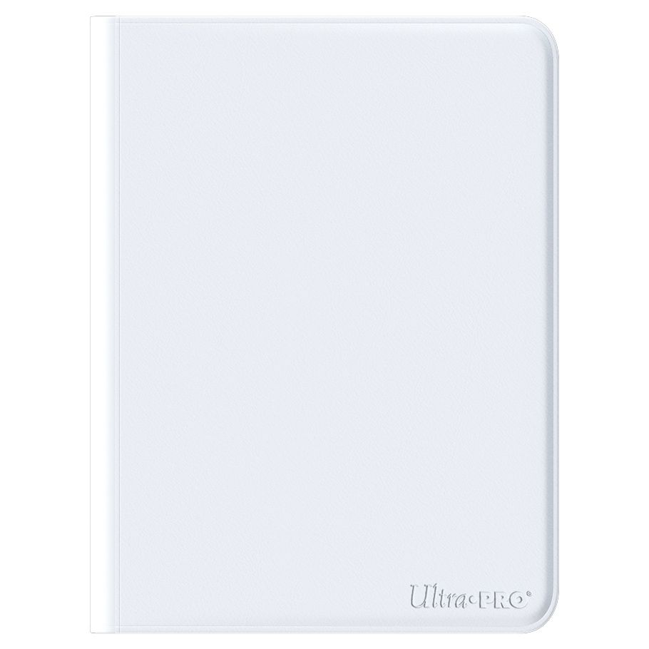 Binder: 12-Pocket: PRO: Zippered: Vivid: White By Ultra Pro