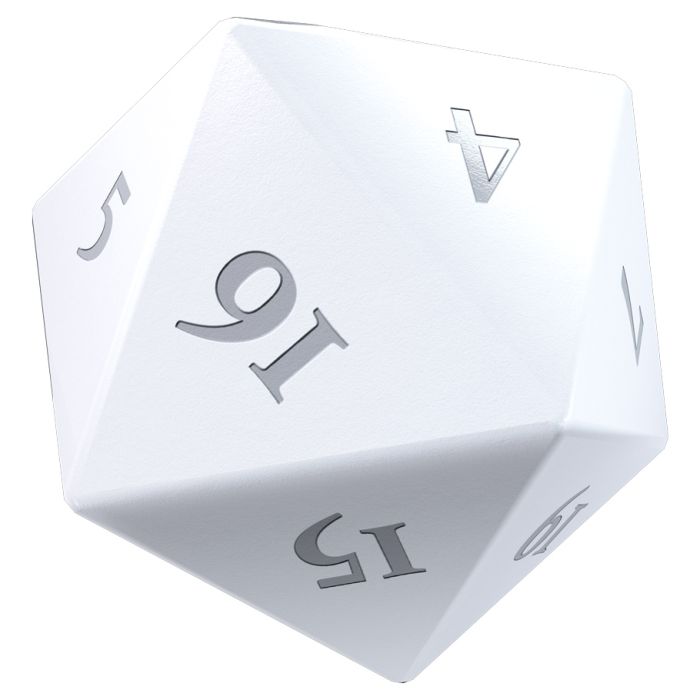 D20 Vivid Heavy Metal: White (2) - Cats In Hat Inc.