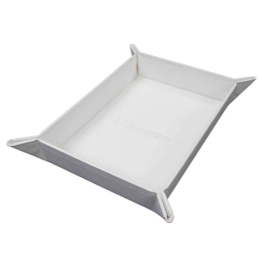 Foldable Dice Tray: Vivid: White By Ultra Pro