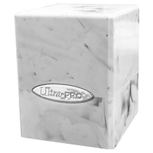 Deck Box: Satin Cube: Marble: Black/White By Ultra Pro