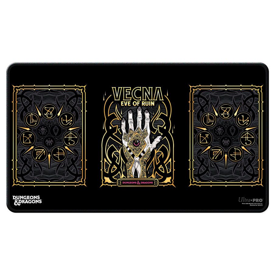 Playmat: D&D: Vecna Eve of Ruin Black Stitched Edge By Ultra Pro