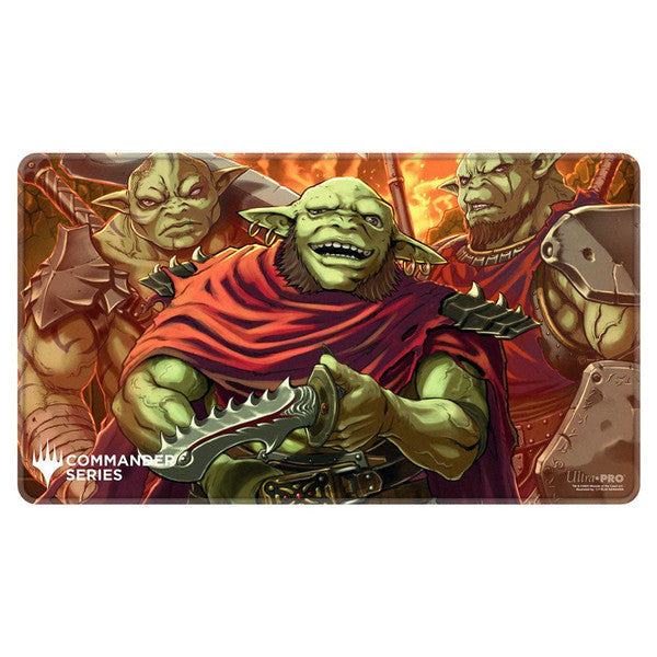 Playmat: Stitched Edge: Magic the Gathering: Commander Series: Krenko, Mob Boss