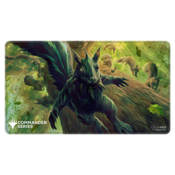 Playmat: Stitched Edge: Magic the Gathering: Commander Series: Chatterfang, Squirrel General