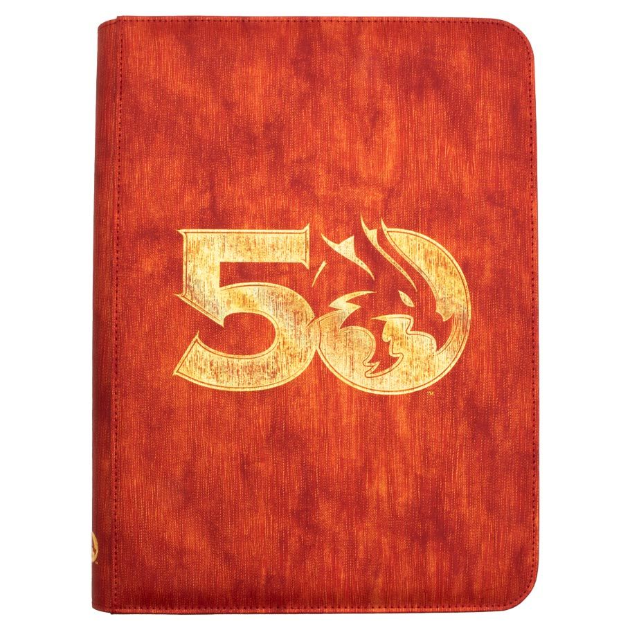 Character Folio: D&D: 50th Anniversary Premium Zippered Book Folio By Ultra Pro