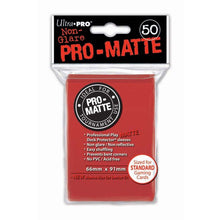 Deck Protector: PRO: Matte Red (50) - Cats In Hat Inc.