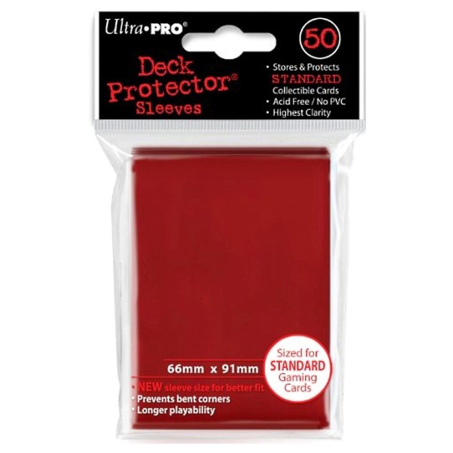 Deck Protector: PRO: Gloss Solid Red (50)