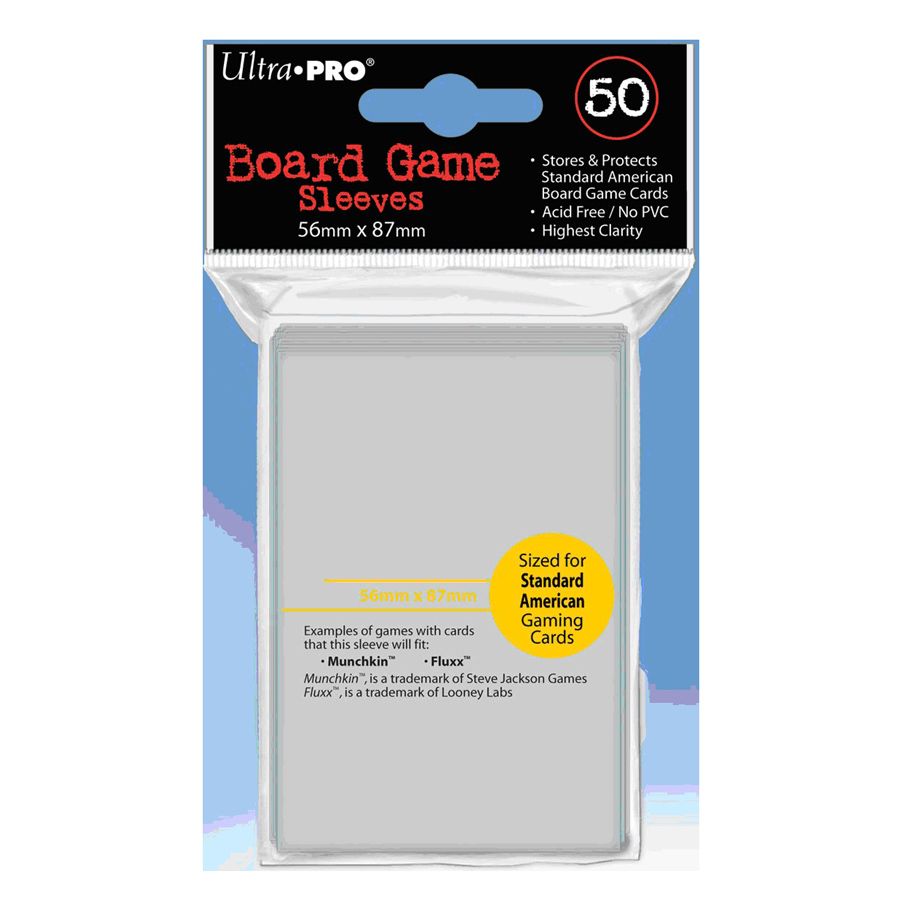 Deck Protector: Board Game Sleeve: American Board Game 56 x 87mm (50) By Ultra Pro