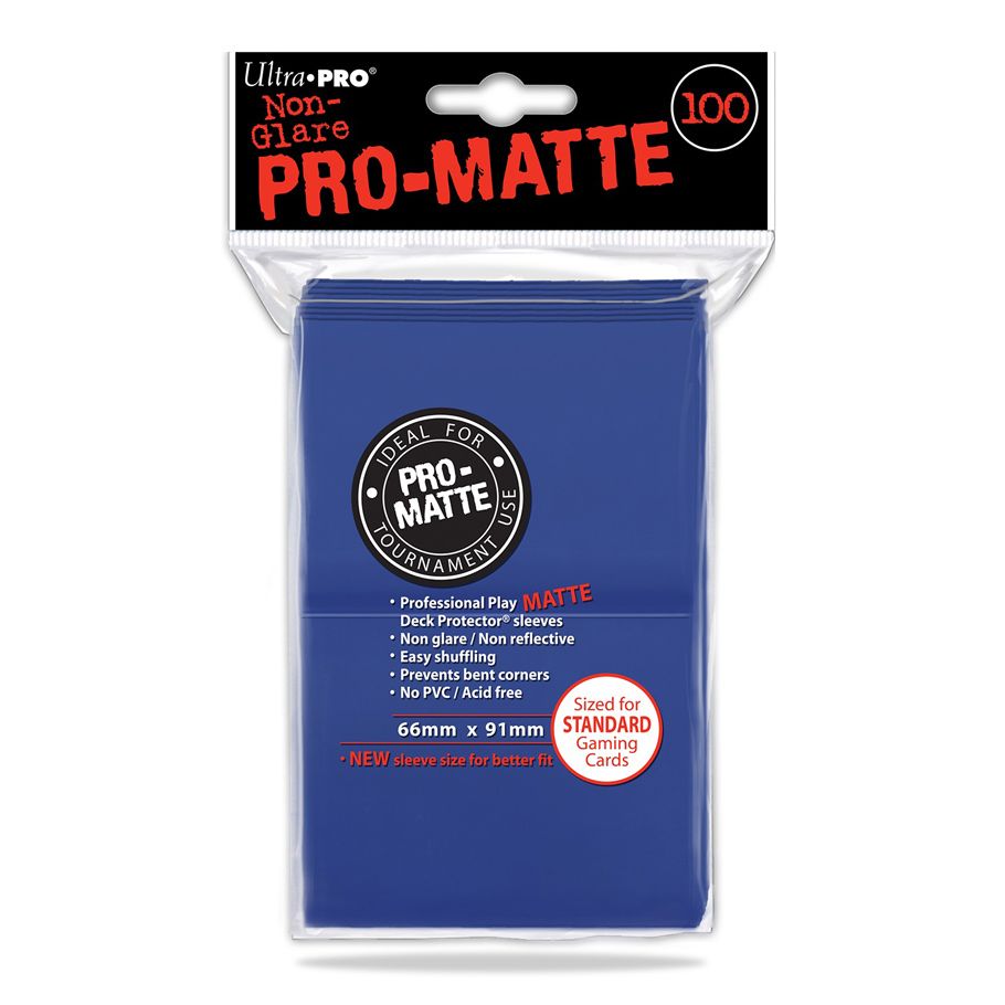 Deck Protector: PRO: Matte Blue (100) By Ultra Pro