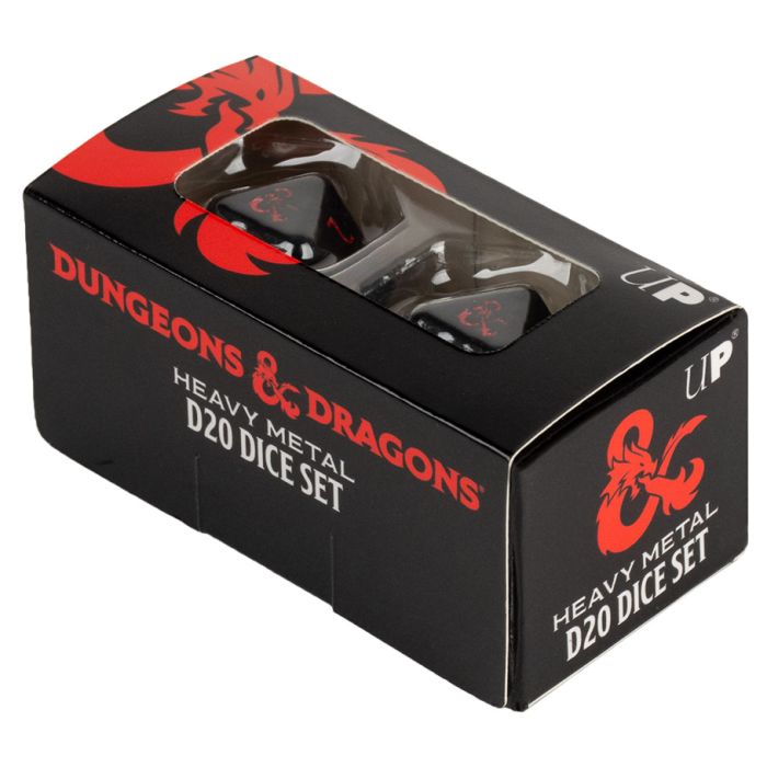 D20 D&D: Heavy Metal: Black With Red (2) - Cats In Hat Inc.