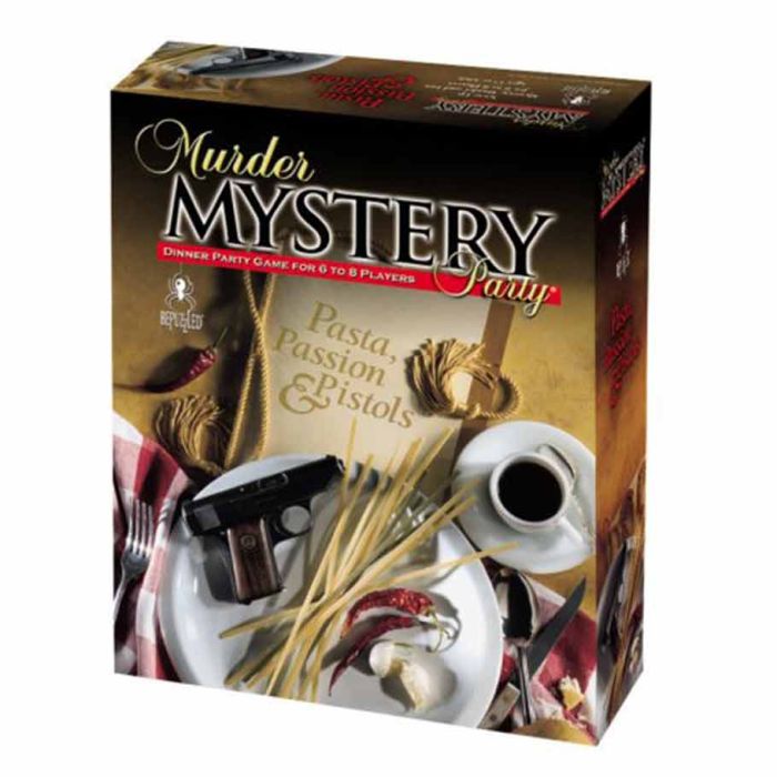 Pasta, Passion, & Pistols Murder Mystery Party Game - Cats In Hat Inc.