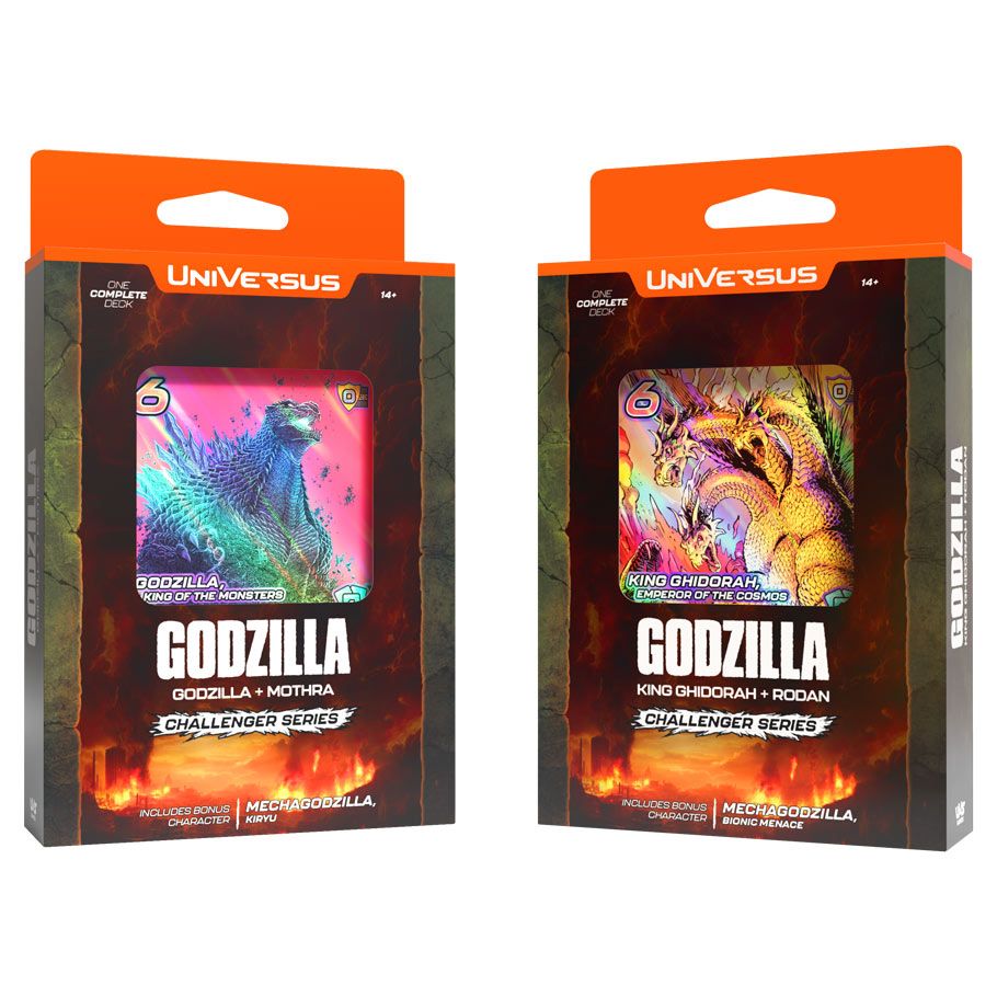 UniVersus: Challenger Series: Godzilla/King Ghidorah Display (4) (PREORDER)