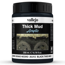 DE: Mud: Black Thick Mud 200ml By Vallejo