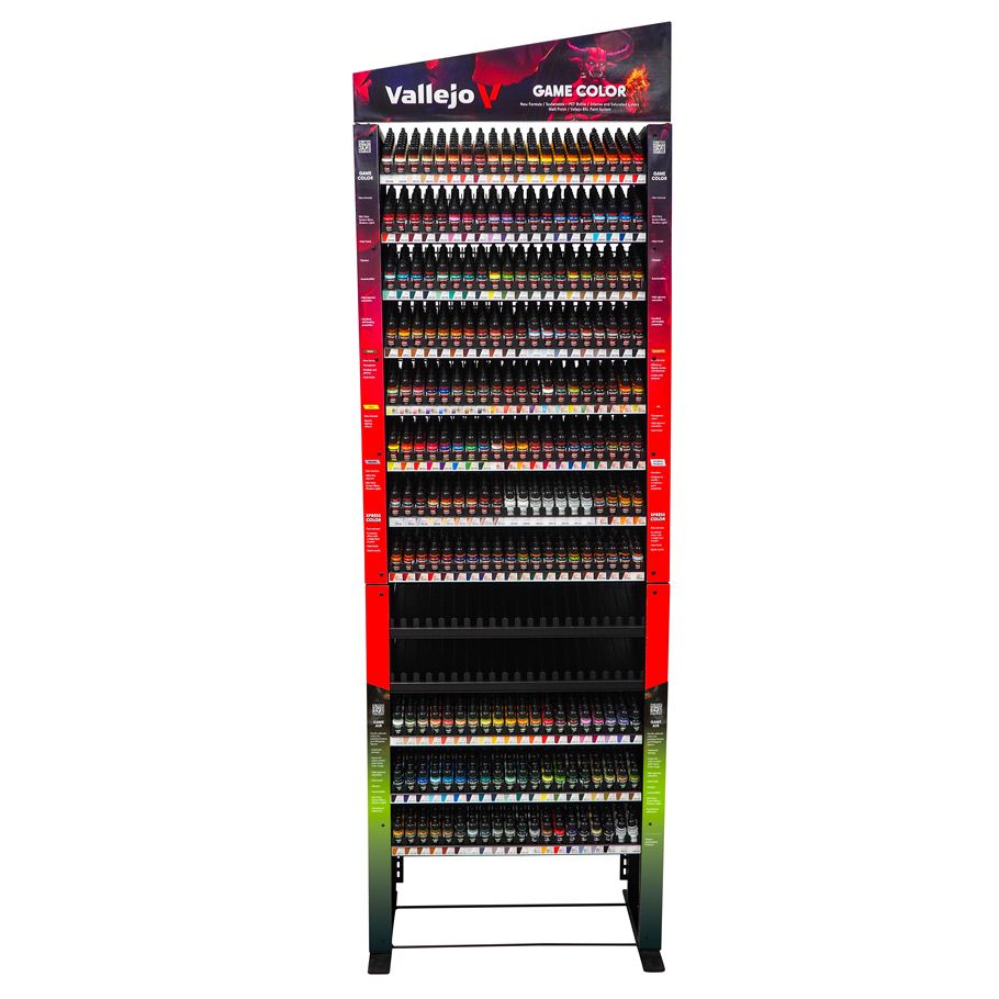 Game Air and Color: Complete Range with Rack By Vallejo