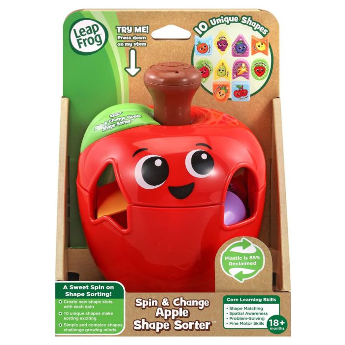 LeapFrog: Apple-A-Day Shape Sorter - Cats In Hat Inc.