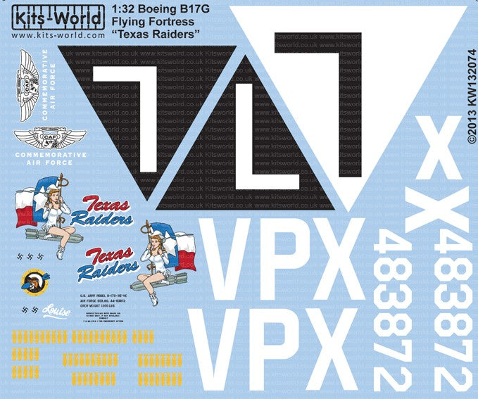 1/32 B17G Texas Raiders