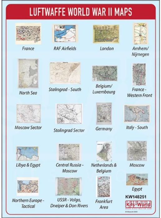 1/48 German Luftwaffe WWII Maps