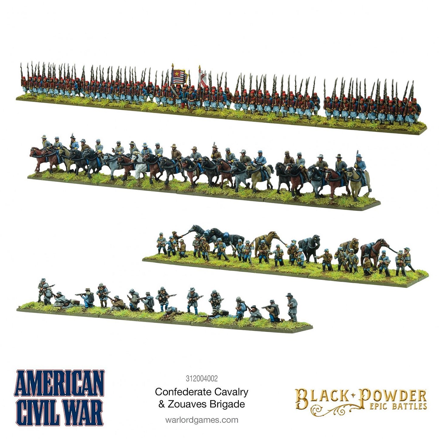 Black Powder: American Civil War: Confederate Infantry Advancing