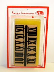 1 Black Roman Numerals Set of 12