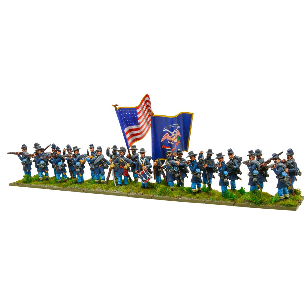 Black Powder: American Civil War: Union Infantry Firing By Warlord Games