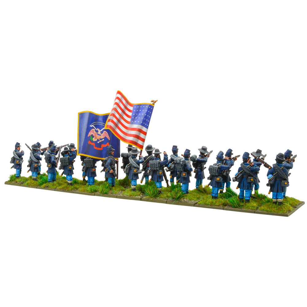 Black Powder: American Civil War: Union Infantry Firing By Warlord Games