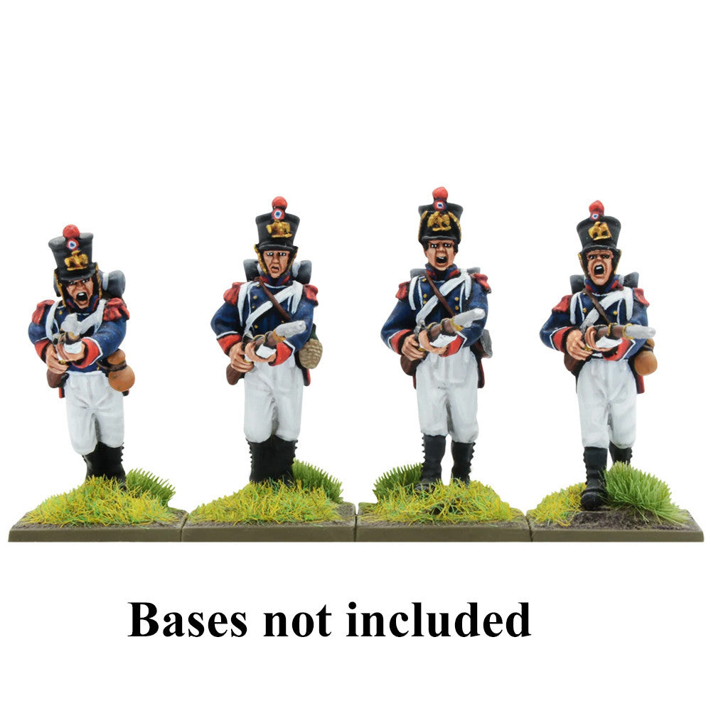 Black Powder: Napoleonic French Young Guard Voltigeurs/Tirailleurs Advancing By Warlord Games