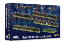 15mm Black Powder Epic Battles: Waterloo British Light Cavalry Brigade (55 mtd 3 guns w/12 figs)