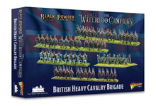 15mm Black Powder Epic Battles: Waterloo British Heavy Cavalry Brigade (55 mtd 3 guns w/12 figs)
