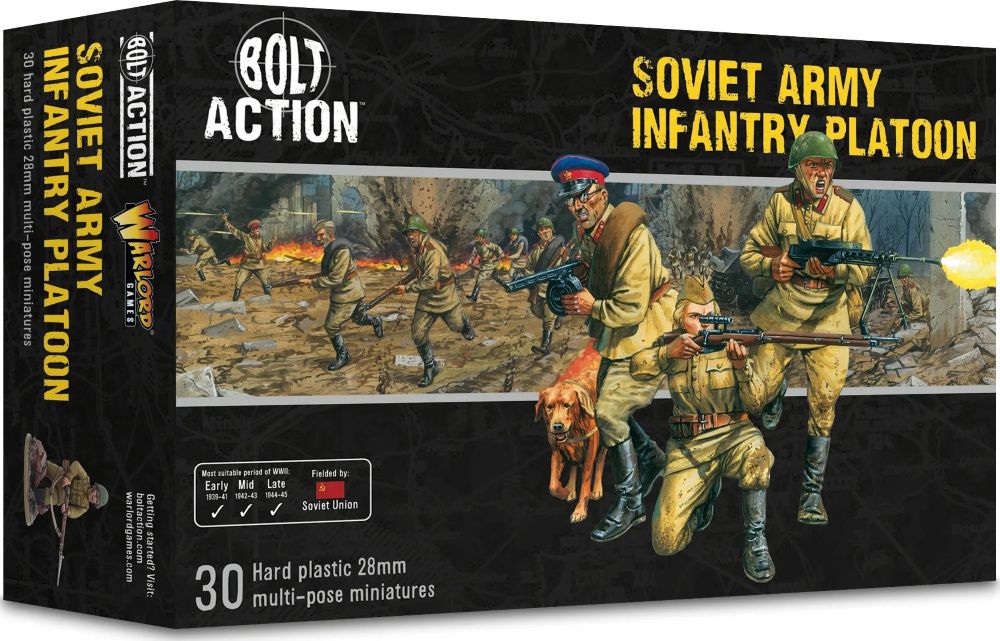 28mm Bolt Action: WWII Soviet Army Infantry Platoon (30) (Plastic)