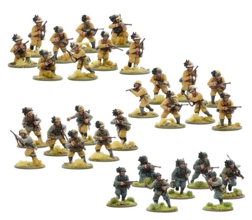28mm Bolt Action: WWII Italian Bersaglieri Infantry (30) (Plastic)