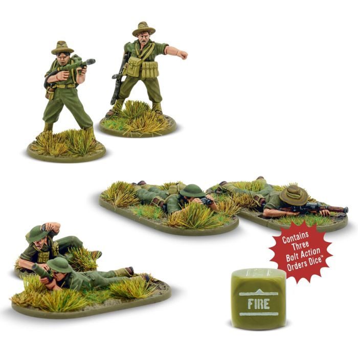 Bolt Action: Australian Army (Far East) Weapons Teams - Cats In Hat Inc.