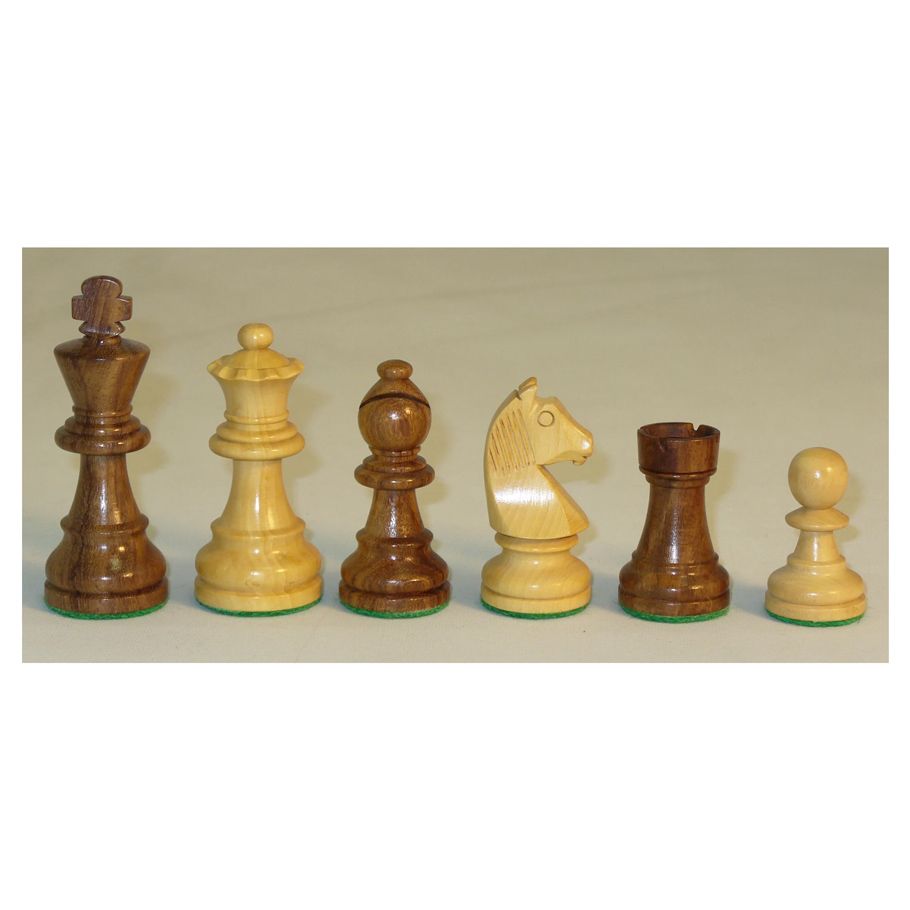 3" Sheesham & Boxwood German Chessmen By WorldWise Imports