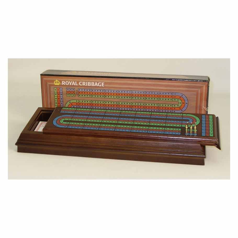 Cribbage: Box Set (Walnut) aka Royal Cribbage By WorldWise Imports