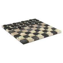 14.5" Leatherette Chess Board Dusky Black And Cream - Cats In Hat Inc.