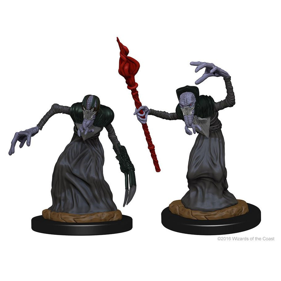 D&D: Nolzur's Marvelous Minis: Mindflayers W1 (Unpainted)