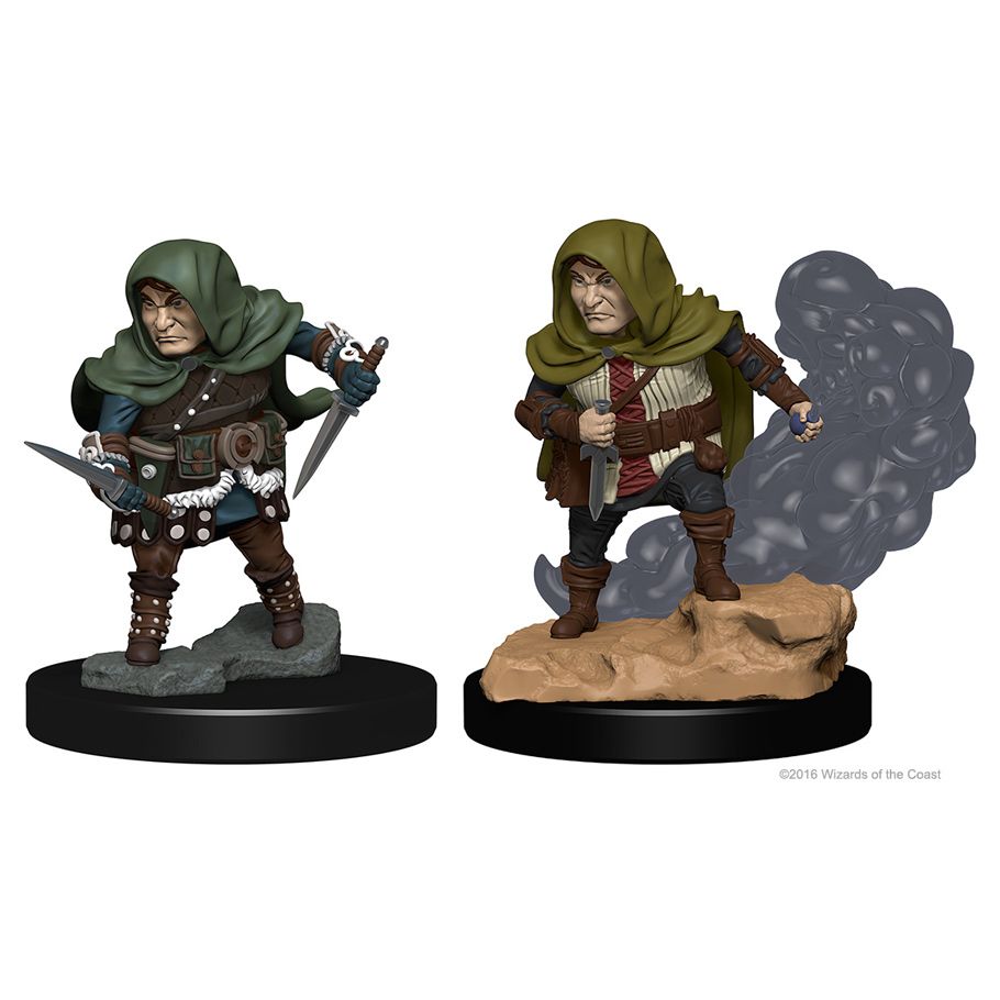 D&D: Nolzur's Marvelous Minis: Halfling Male Rogue W1 (Unpainted)