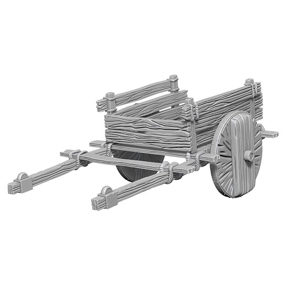 WizKids Deep Cuts Minis: 2 Wheel Cart W4 (Unpainted)