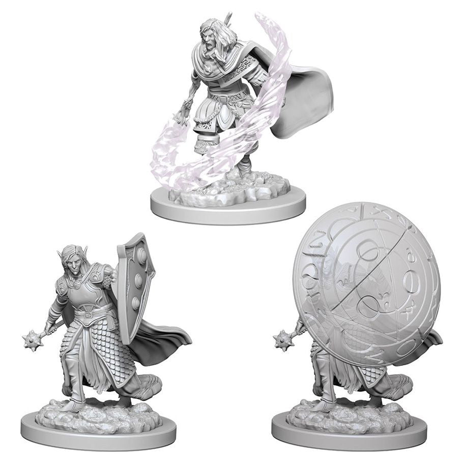 D&D: Nolzur's Marvelous Minis: Elf Male Cleric W5 (Unpainted)