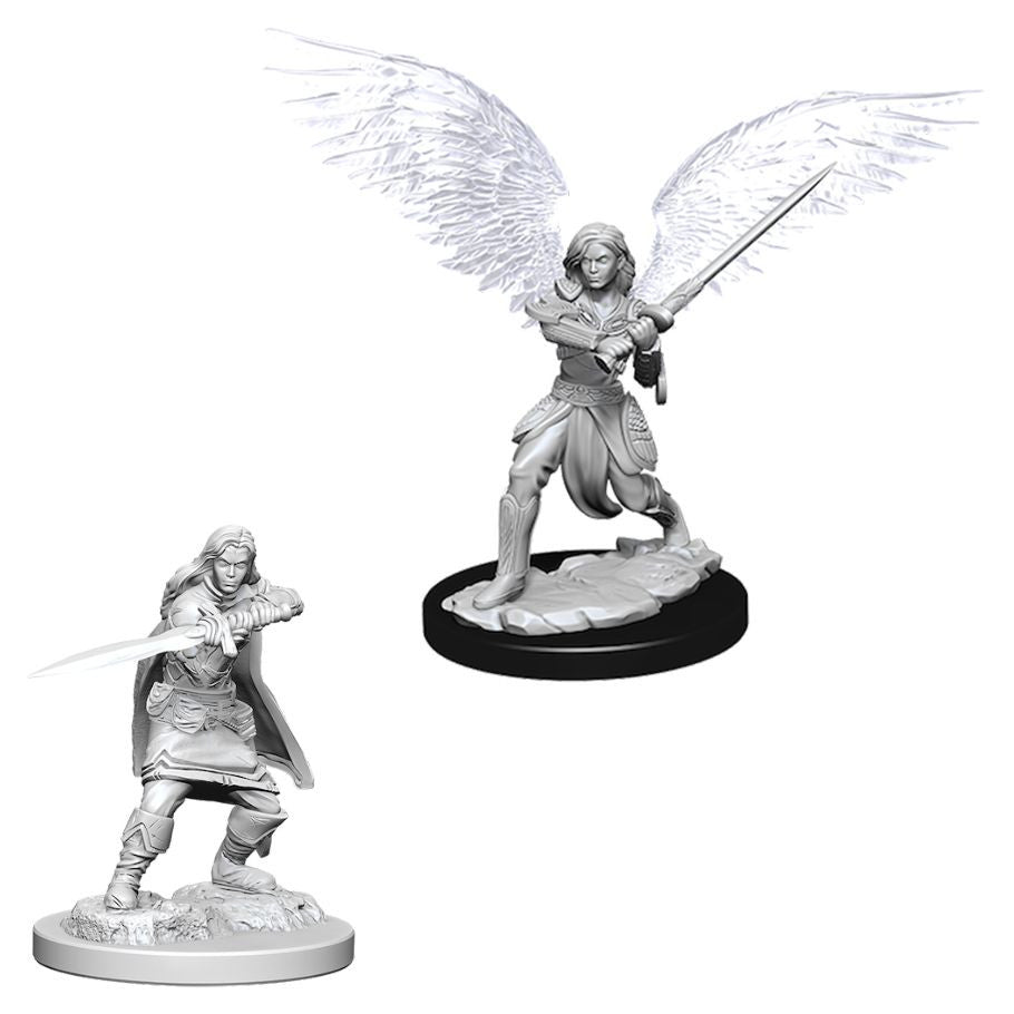 D&D: Nolzur's Marvelous Minis: Female Aasimar Fighter W6 (Unpainted)
