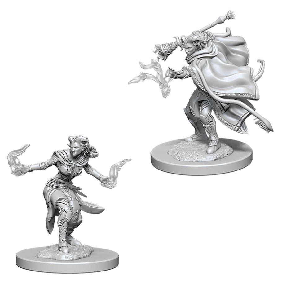 D&D: Nolzur's Marvelous Minis: Female Tiefling Warlock W6 (Unpainted)